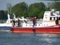 Motor Segelboot mit Motorschaden trieb gegen Alte Liebe bei Koeln Rodenkirchen P029